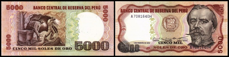 Banco Central de Reserva
 5000 Soles 1.2.1979, P-119 I