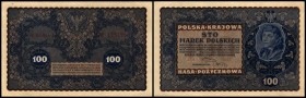 Republik
 100 Mark 23.8.1919, I Bst. Ser./1 Bst.+Nr.KN ohne Beistrich, 4,5mm hoch, P-27 Polska Kraljowa Kasa Pozyczkowa I