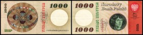 Peoples Republic / Nationalbank
 1000 Zloty 29.10.1965, Ser.G, P-141a III