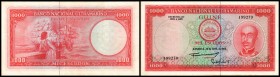Banco National Ultramarino
 1000 Escudos 30.4.1964, Sign.8(Tabelle Timor) P-43a III+