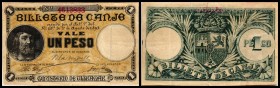 Spanische Administration
 1 Peso 17.8.1895, P-7c, ohne Allonge III