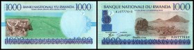 1000 Francs 1.12.1998, li. KN ZT breit und dünn, Ser. AJ, AL, P-27 I