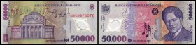 Republik / Nationalbank
 50.000 Lei 2001, Plastik, zu P-113a I-