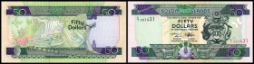 Central Bank
 50 Dollars o.D.(1996/Sign.6, re.KN rot, Zifferngröße aufsteigend) P-22 I