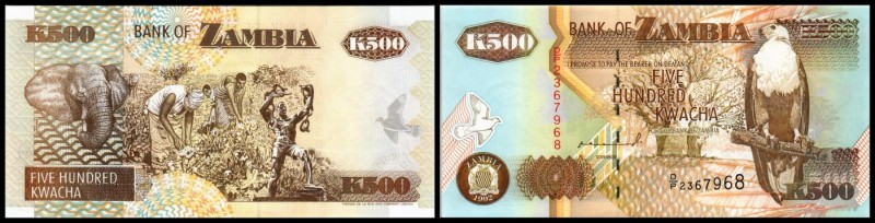 500 Kwacha 1992, Sign.10, P-39a I