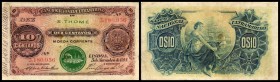 Banco Nacional Ultramarino
 10 Centavos 5.11.1914, Siegel Type II, min. Randschäden, P-13 III-