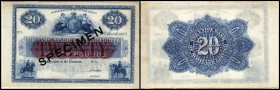 Specialized Issues
 20 Pfund 31.3.1905, SPECIMEN ohne Signaturen, Serie A, P-S808s Union Bank I-