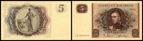 Reichsbank
 5 Kronen 1956, Wz. Kopfform länglich, P-42c I