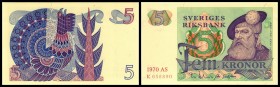 Reichsbank
 5 Kronen 1970, KN rotlila, P-51b I