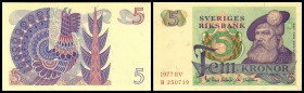 Reichsbank
 5 Kronen 1977, KN rotlila, P-51c I
