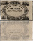 Specialized Issue
 10 Francs 1.12.1866, unsigned remainder, P-S261r Crédit Agricole et Industriel de la Broye I