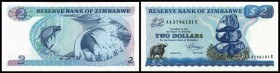 2 Dollars 1983/Harare, Sign.2, P-1b I