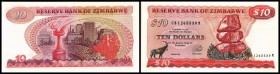 10 Dollars 1994/Harare, Sign.3, Wz.A, P-3e I
