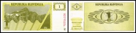 Banka Slovenije
 Lot 10 Stück, 1 bis 5000 (Tolarjev) 1990/91/92, P-1a bis 8a, 10a I