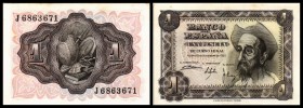 Banco de Espana
 1 Peseta 19.11.1951, Ser.J, P-139 I