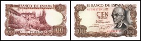 Banco de Espana
 100 Pesetas 17.11.1970, 1 Zf./1 Bst. vor KN, P-152a I