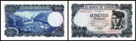 Banco de Espana
 500 Pesetas 23.7.1971, 1 Bst. vor KN, P-153 I