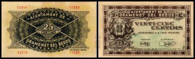 Notgeld
 25 cent. 1937 Gramenet del Besos AJ I