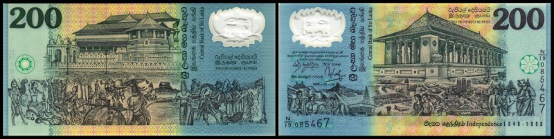 200 Rupien 4.2.1998, Plastik, Comm.-Indep. 1948-98; KN schwarz, P-114b I