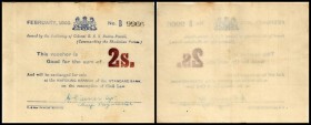 Specialized Issues
 2 Shillings Februar 1900, Serie B, leicht fleckig, P-S652b Boer War – Siege od Mafeking II/III