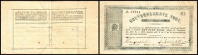 Anglo Boer War / Government Notes
 1 Pfund 28.5.1900, P-42b, P. dick o. Wz., kl. Rostfl. III-
