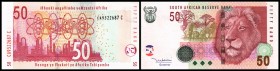 Neue Ausgabe – Wappen li. oben und Textänderung
 50 Rand o.D.(2005, Sign.8) P-130a I