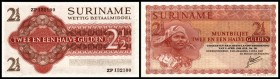 Muntbiljet
 2 1/2 Gulden 2.7.1967, P-117b I