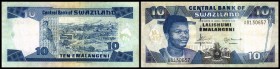 Central Bank
 10 Emalangeni o.D.(1995, Sign.7A) P-24a, fleckig III