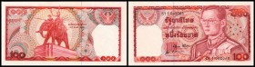 Bank of Thailand
 100 Baht o.D.(1978, Sign.52, KN 3 mm hoch) P-89 I
