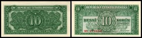 Tschechische Republik
 10 Kronen 1950, P-69a I