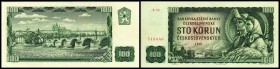 Staatsbank
 100 Kronen 1961, Ser.X, geradlinige ZT bei KN, P-91c I
