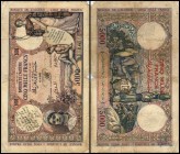 Banque de l’Algerie mit Aufdruck Tunesie
 5000 Francs 11.1942, Serie Y, beschrieben (BN als Botschafter) P-21 V