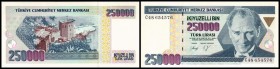 Central Bank
 250.000 Lira o.D.(1992, Sign. A-D gleich) Ser. C(Pu.C111) P-207 Jahr und Sign. Varianten nach Katalog PULKO 2005/06 I