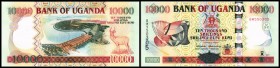 10.000 Shillings 2001, re. Silberstreifen BOU/10000, re. unten X, P-41 I