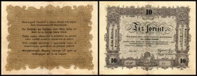 Finanzministerium
 10 Forint 1848, Ser. 2 GrBst., Ri-409F (P-S117) Rs. Udr. kopfstehend III