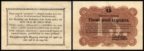 Landesverteidigungskomitee
 15 pengö kraj. 1849, Ser.E, Ri-411 (P-S121) III
