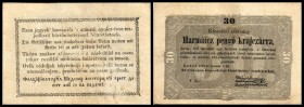 Landesverteidigungskomitee
 30 pengö kraj. 1849, Ri-412 (P-S122) III-