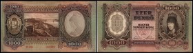 Mag. Nemzeti Bank (Szálasi Government in Veszprém)
 1000 Pengö 1943, P-116 I/II