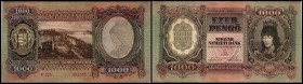 Mag. Nemzeti Bank (Szálasi Government in Veszprém)
 1000 Pengö 1943, P-116 II+