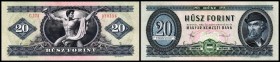 Volksrepublik (neues Wappen)
 20 Forint 30.9.1980, P-169g I