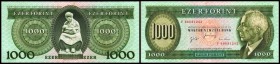 Volksrepublik (neues Wappen)
 1000 Forint 15.1.1996, P-176c, winziger Farbtupfer I-