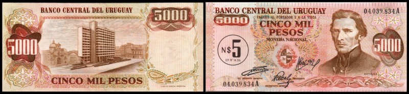 5 N$/5000 Pesos o.D.(1975) P-57 I