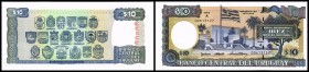 Währungsreform – 1 Peso Uruguayo = 1000 Nuevo Pesos
 10 Pesos Urug. o.D.(1995, Serie A Decreto) P-73Ba I