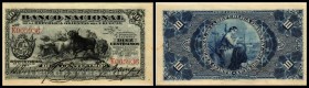 Banco National
 10 Centesimos 25.8.1887, Serie M, P-A87a I-