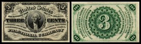 Fractional Currency
 3 Cents 3.3.1863, P-105a I