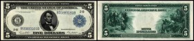 United States Notes
 5 $ Serie 1914, Siegel blau, Sign. White.Mellon, P-359b III+