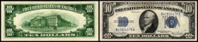 United States Notes / small size
 10 $ Serie 1934D/Siegel blau, P-415d II