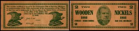 Wooden Nickels (Holzgeld)
 2 WN 2.7.1935(Sept.Irwin, Jub.1985-1935) I