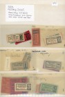 Specialized Issues
 Sammlung 107 Stück aus verschiedenen Basen weltweit, ca. 1960, zusätzlich 3 Händlerlisten aus 1992 US Military Scrip I