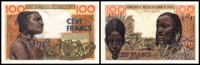 Allgemeine Ausgabe - ohne Landescode
 100 Francs 23.4.1959, Sign.1, P-2a I/II